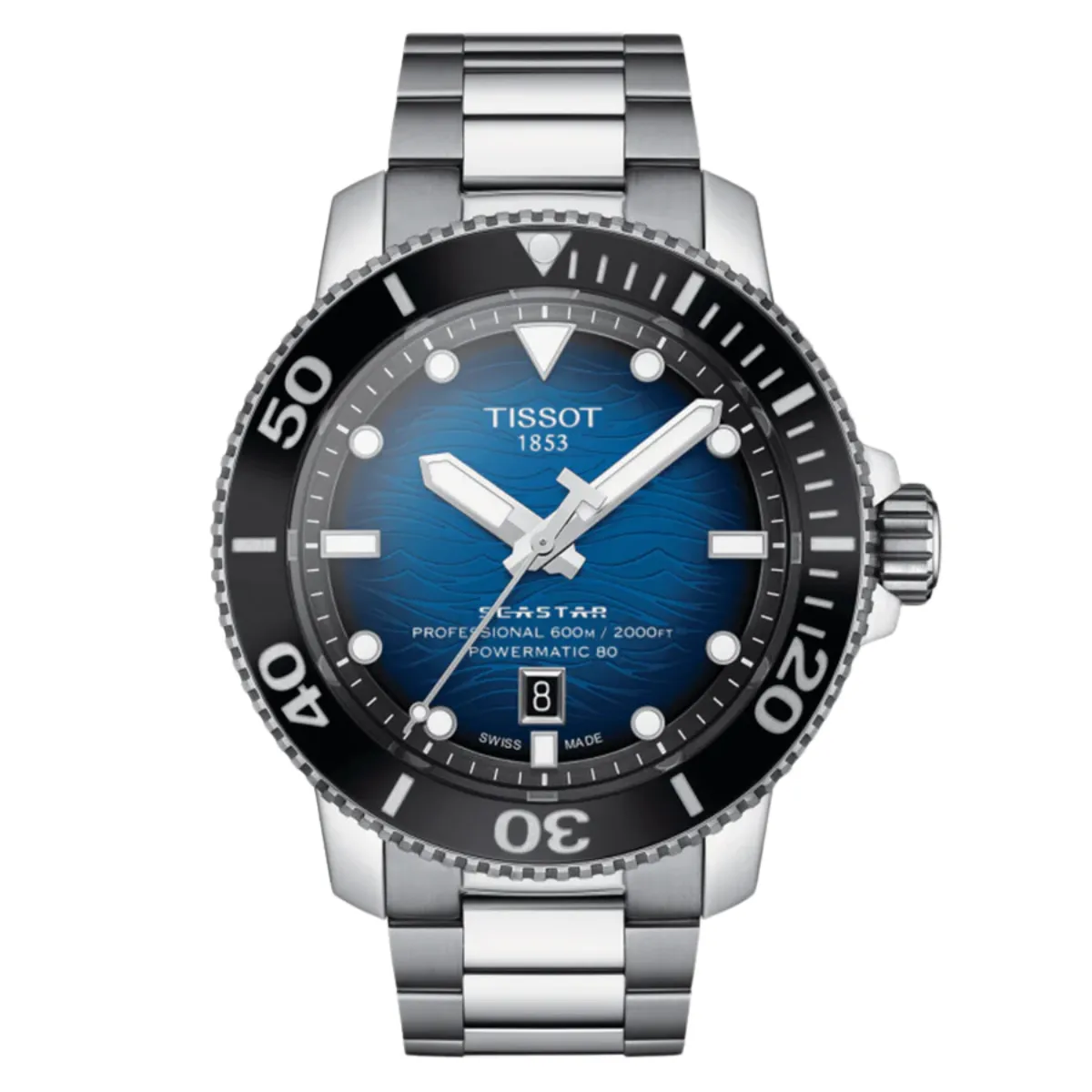 Tissot T1206071104101 T120.607.11.041.01 Seastar 2000 Professional Powermatic 80 Watch