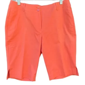 Tommy Bahama BACKSWING Bermuda 18 Golf Shorts Women's Size 6 Orange NWT Silk