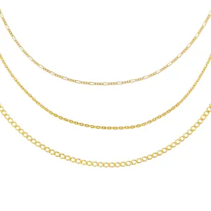Triple Chain Necklace Combo Set