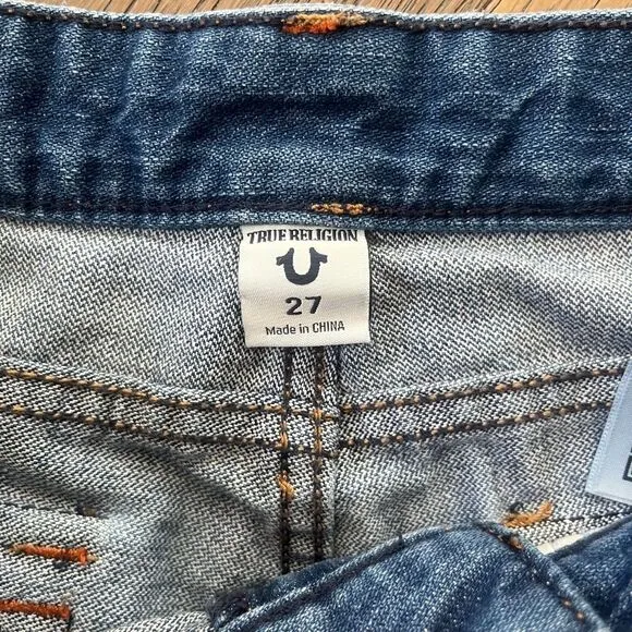 True Religion Emma Mid Rise Bermuda Shorts