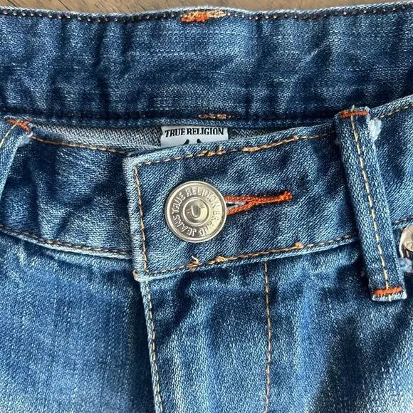 True Religion Emma Mid Rise Bermuda Shorts