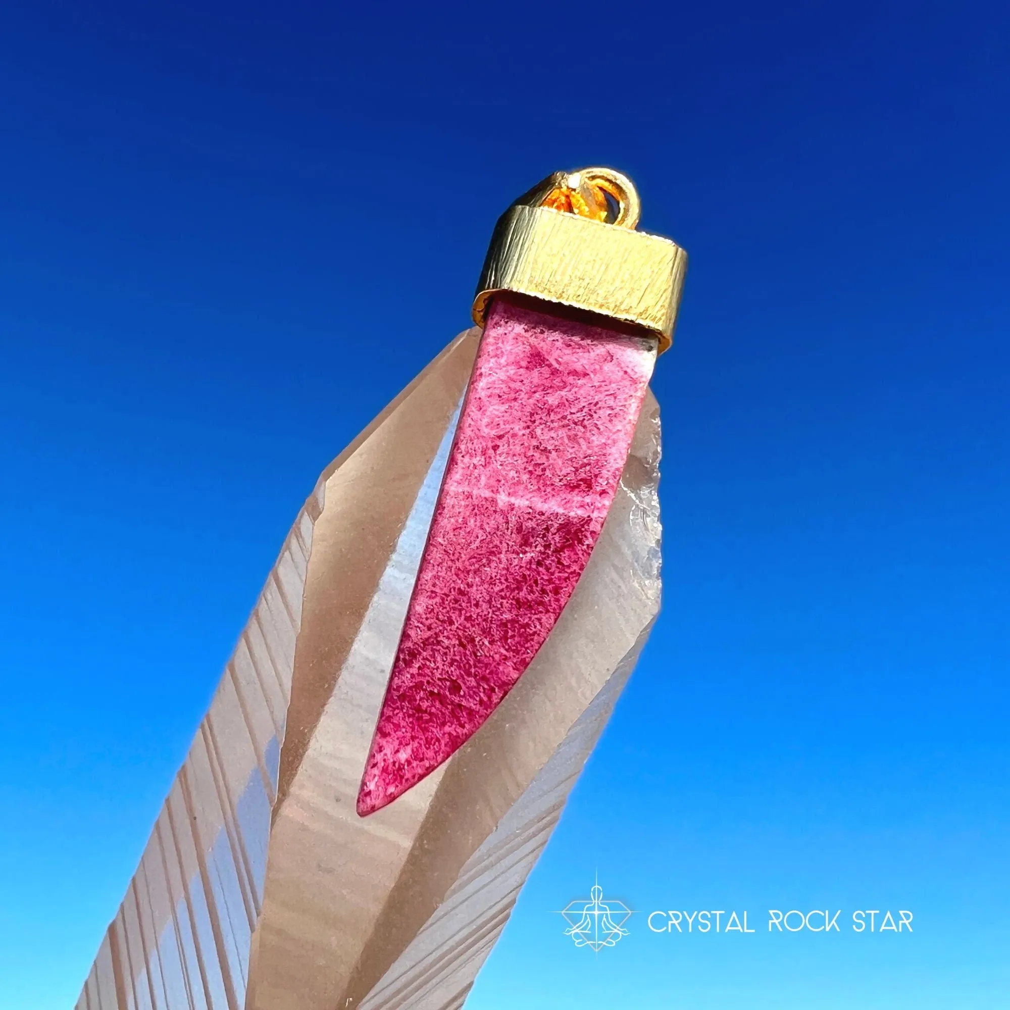 Tugtupite Color Changing Crystal Pendant