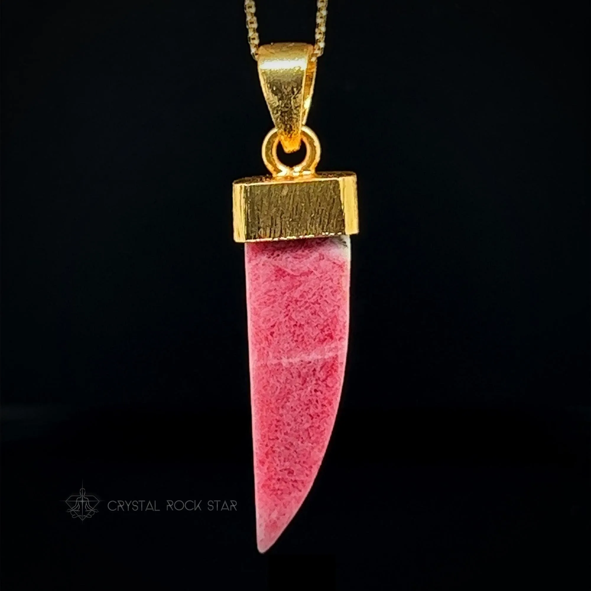 Tugtupite Color Changing Crystal Pendant