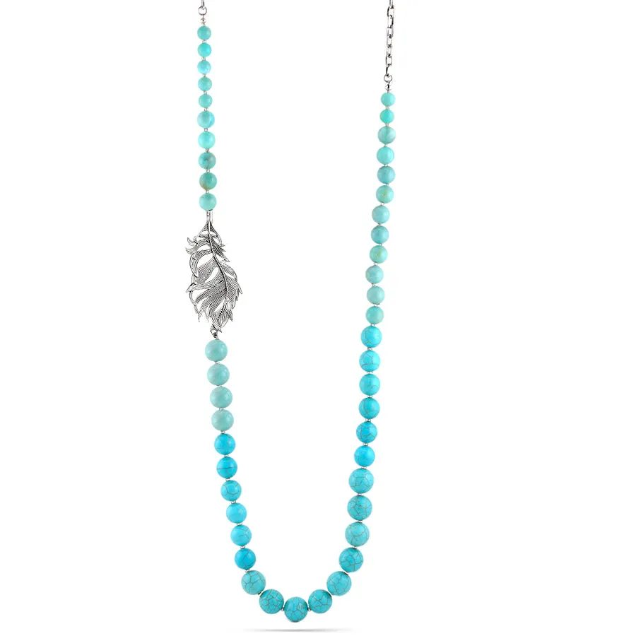 TURQUOISE BEADS NECKLACES #292TQ1601 (8E1)