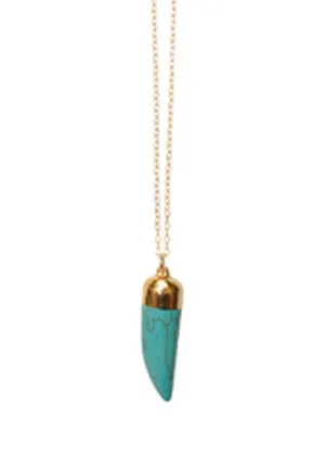 Turquoise Tusk Necklace