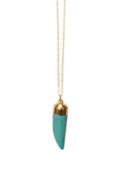 Turquoise Tusk Necklace