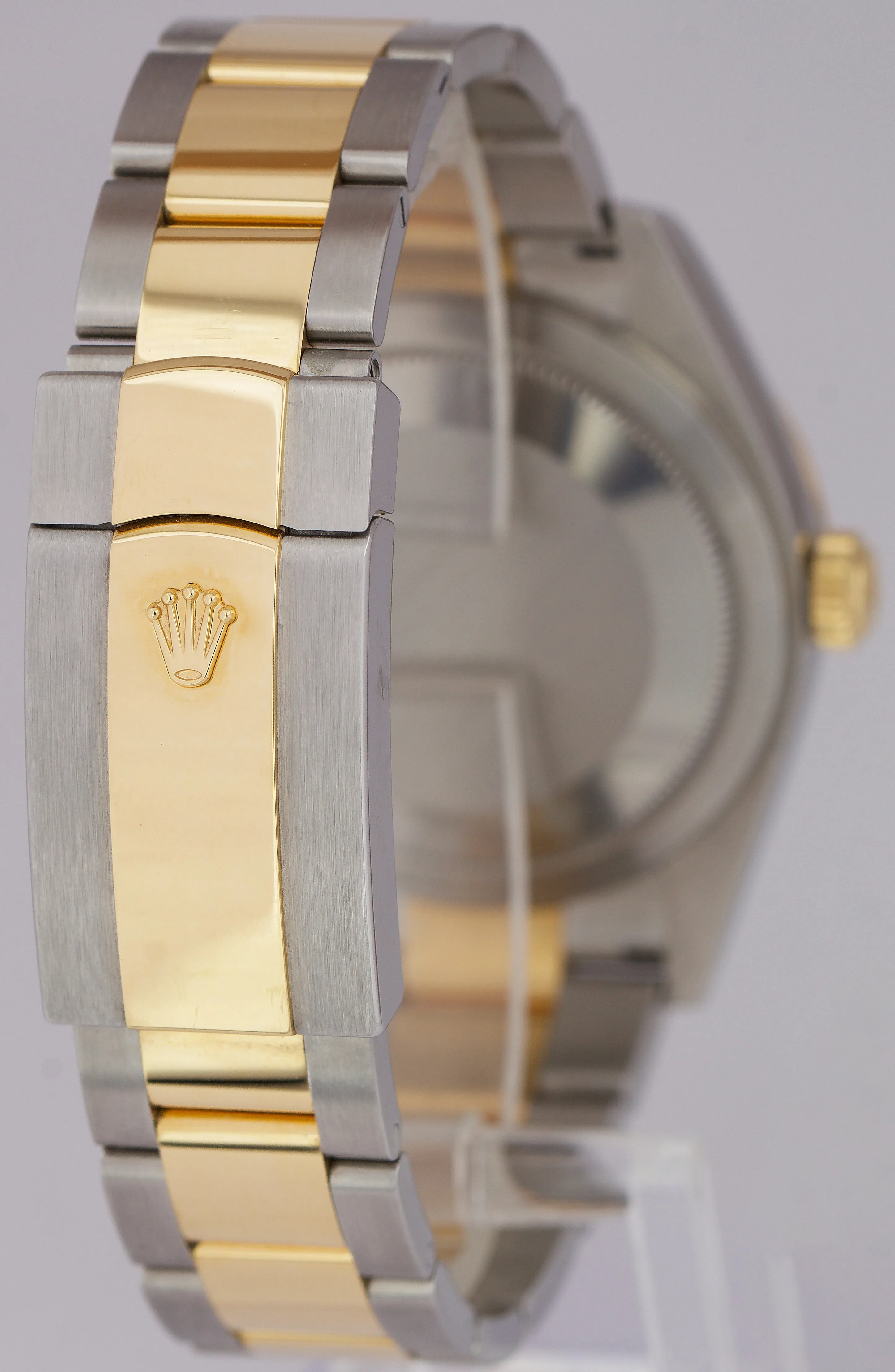 UNPOLISHED 2020 Rolex Sky-Dweller Two-Tone Gold BLACK DIAL 42mm Watch 326933 B P