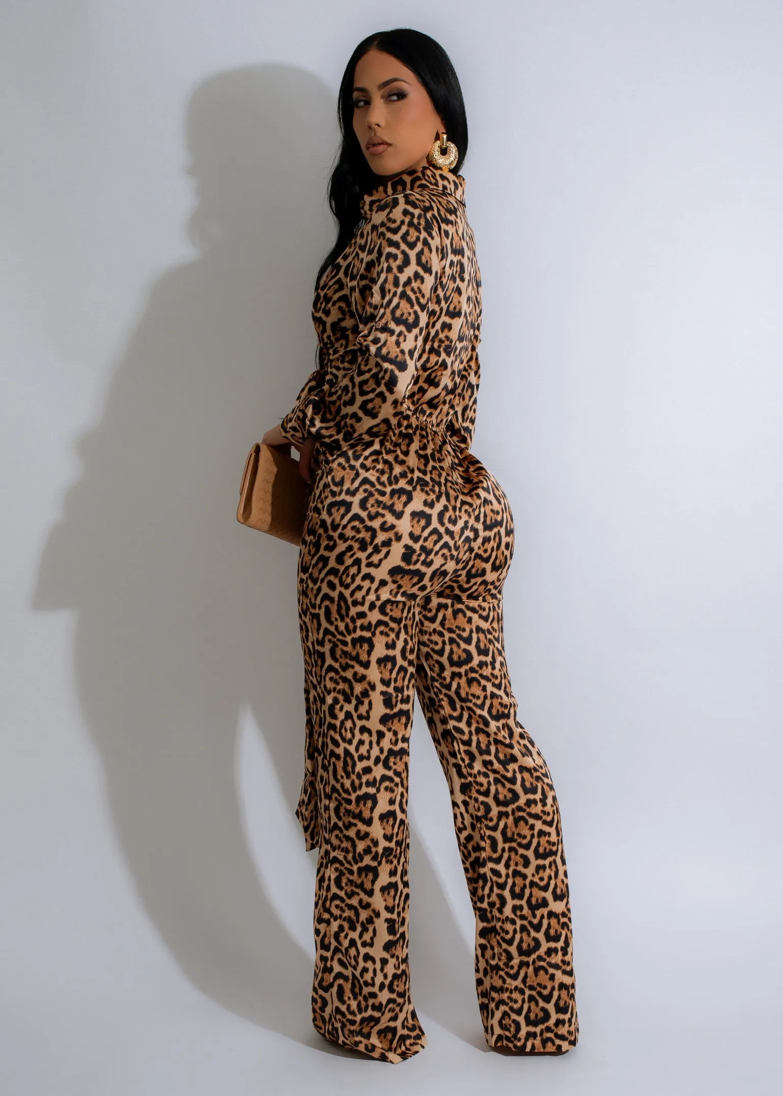 Untamed Glam Jumpsuit Brown