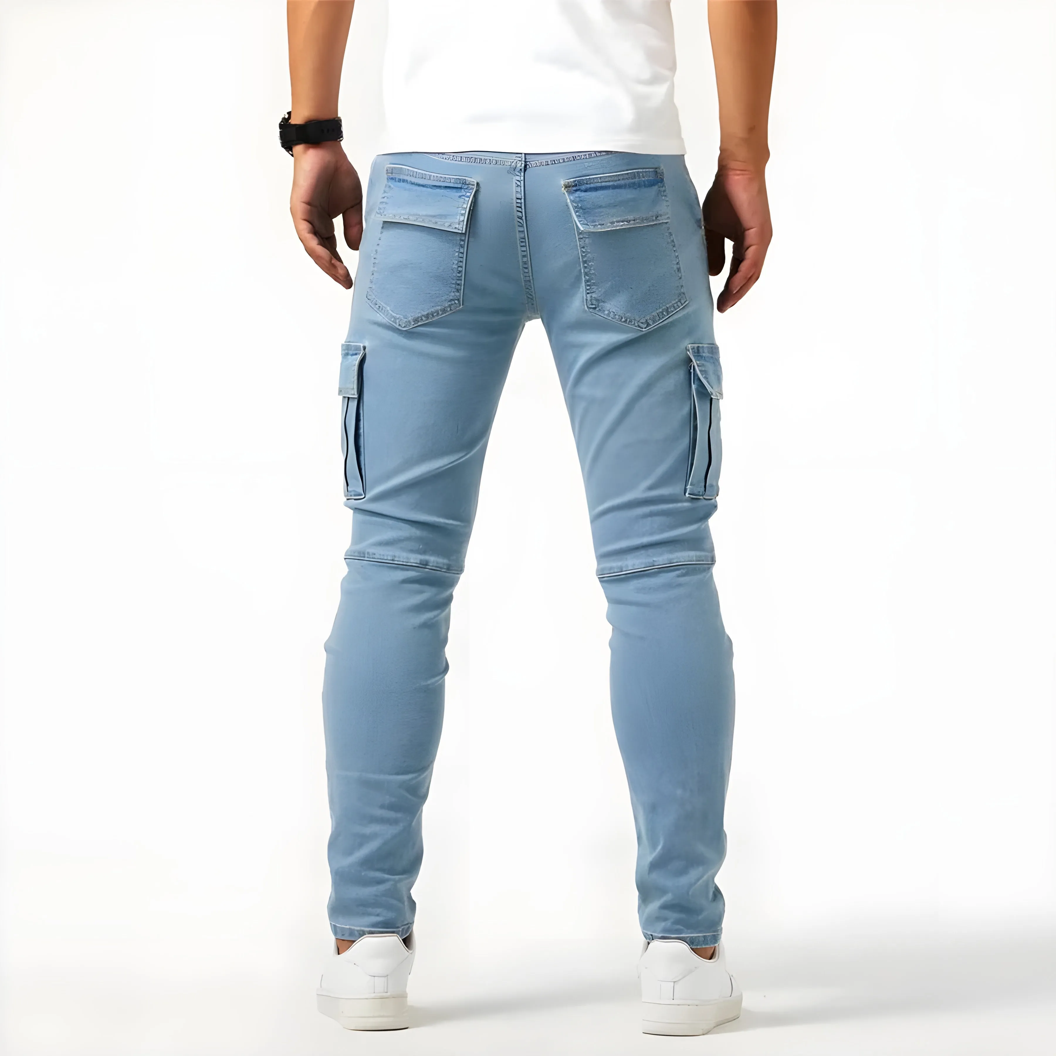 UrbanFlex | Herren Stretch-Denim Cargo-Hose | Bequem und Vielseitig