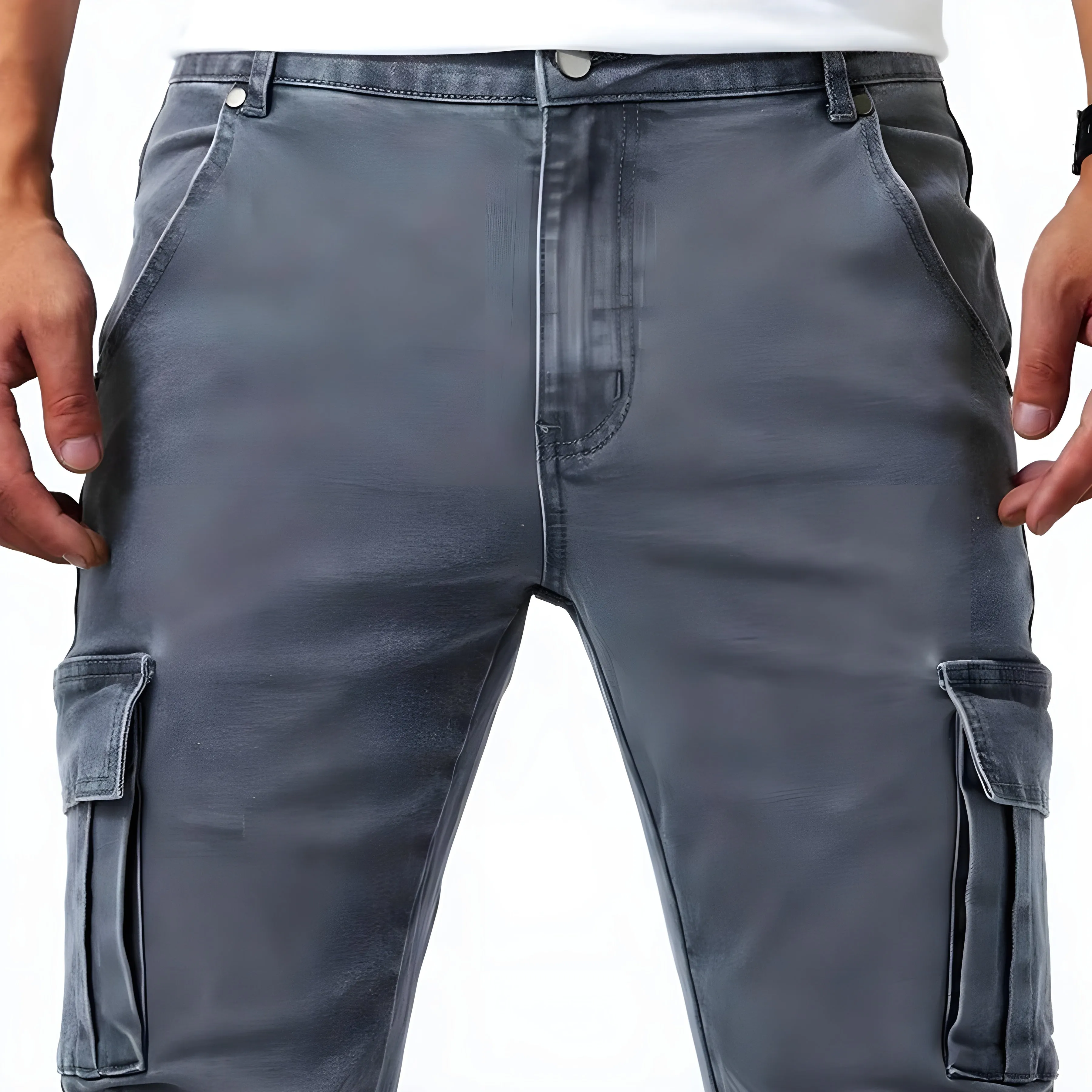 UrbanFlex | Herren Stretch-Denim Cargo-Hose | Bequem und Vielseitig