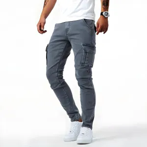 UrbanFlex | Herren Stretch-Denim Cargo-Hose | Bequem und Vielseitig