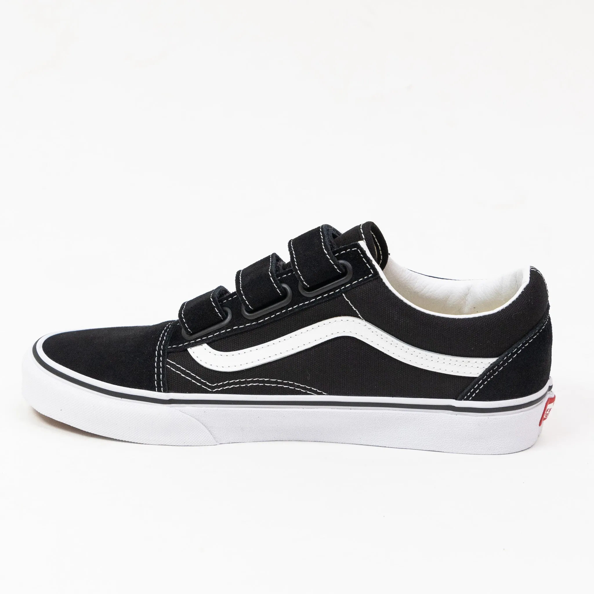 Vans Old Skool V - (Suede/Canvas) Black/True White