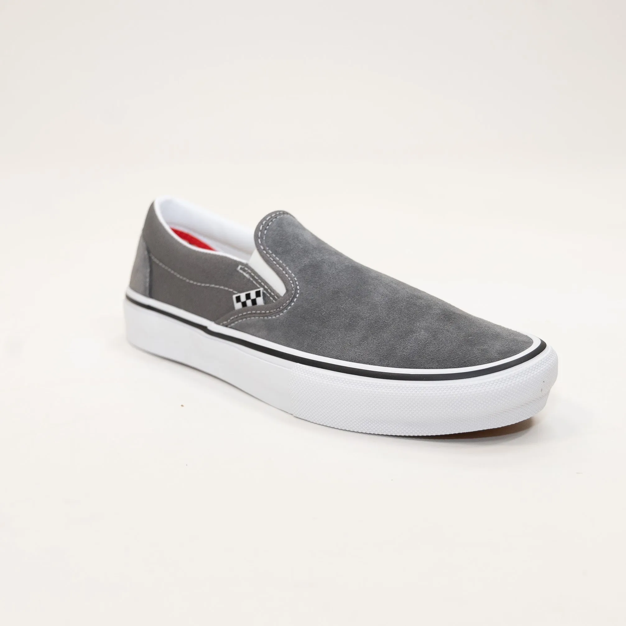 Vans Skate Classic Slip-On Pro - Pewter/White
