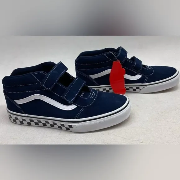 Vans® Ward Mid V Boys' Navy Sneakers Size M5 NWT MSRP $59.99
