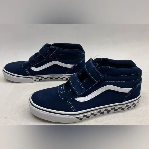 Vans® Ward Mid V Boys' Navy Sneakers Size M5 NWT MSRP $59.99