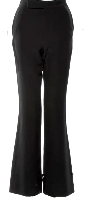 Viden (Totokaelo) Black Poly-Tech Wide Leg Flare Pants