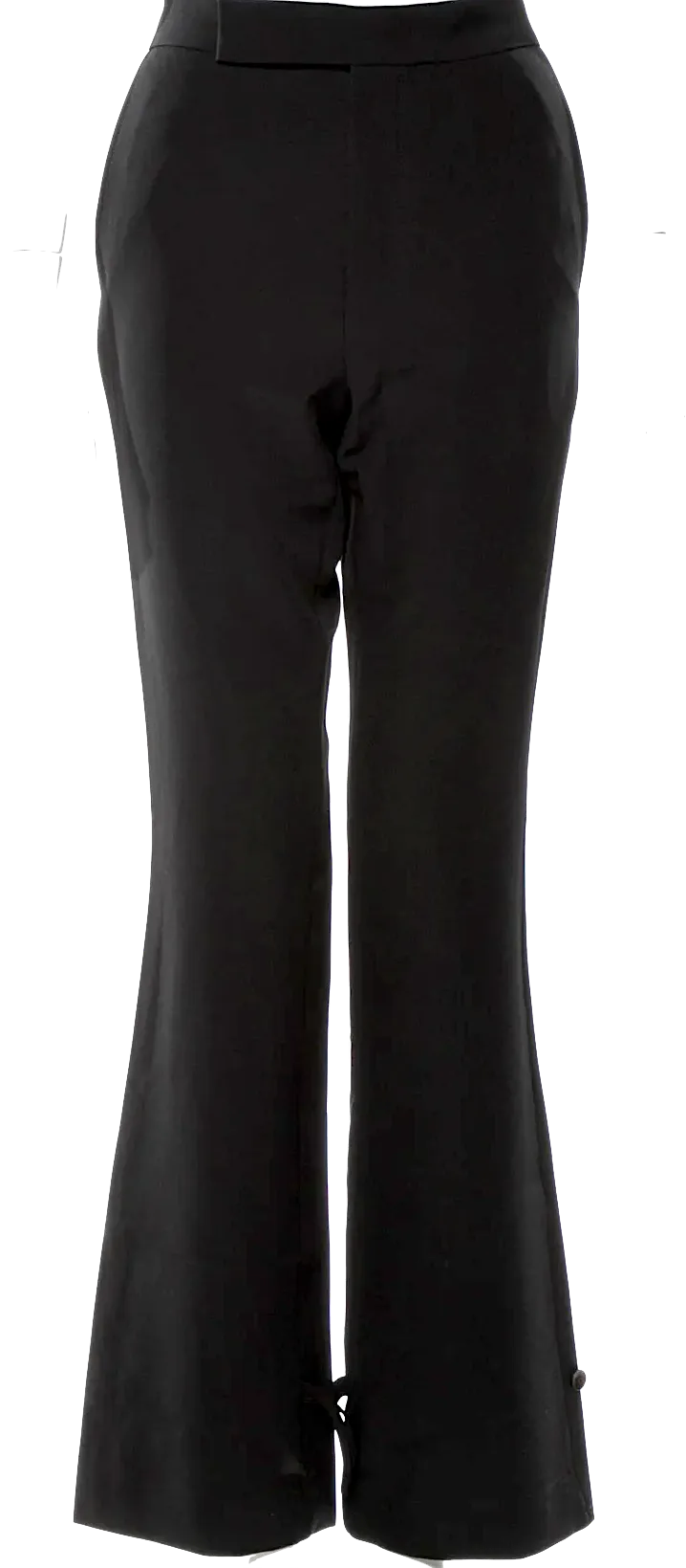 Viden (Totokaelo) Black Poly-Tech Wide Leg Flare Pants
