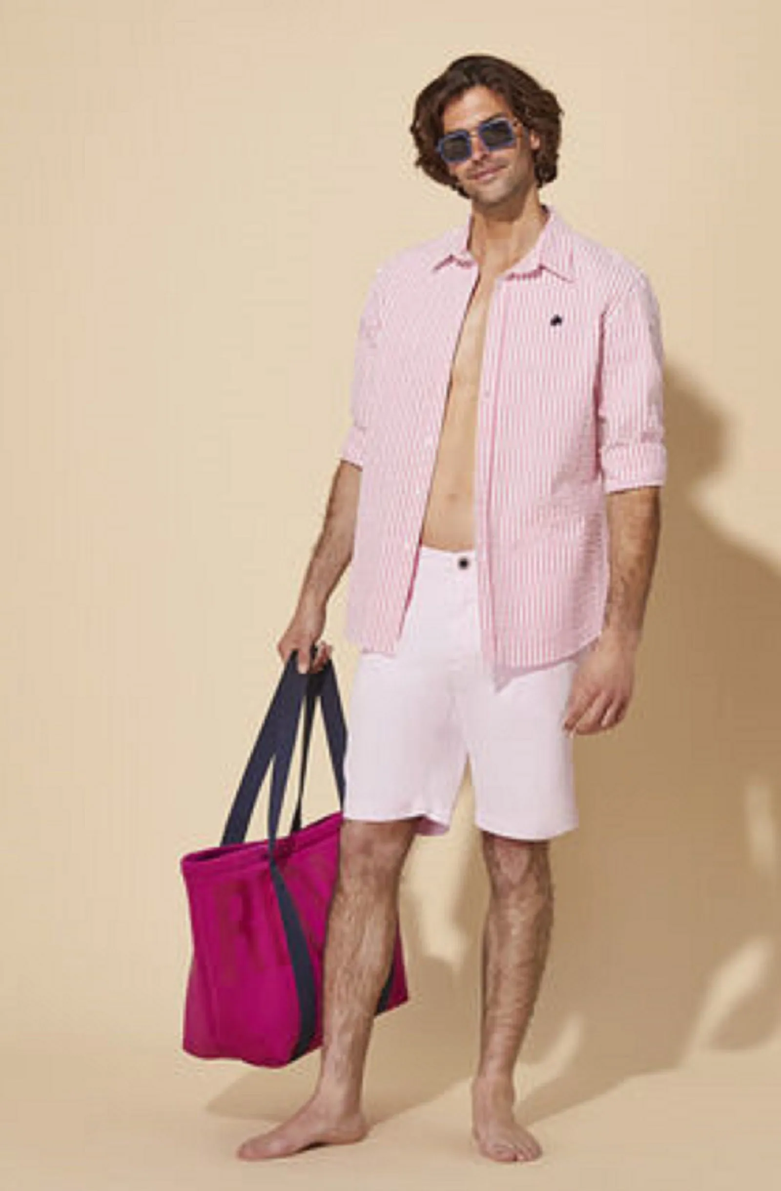 VILEBREQUIN Men Tencel Bermuda Shorts Solid