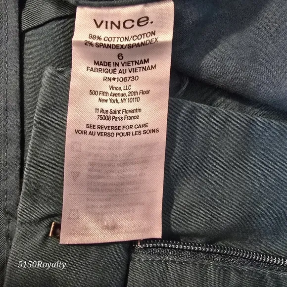 Vince Women's Teal Coin Pocket Bermuda Shorts 5 Pockets Size 6 NWT MSRP $195