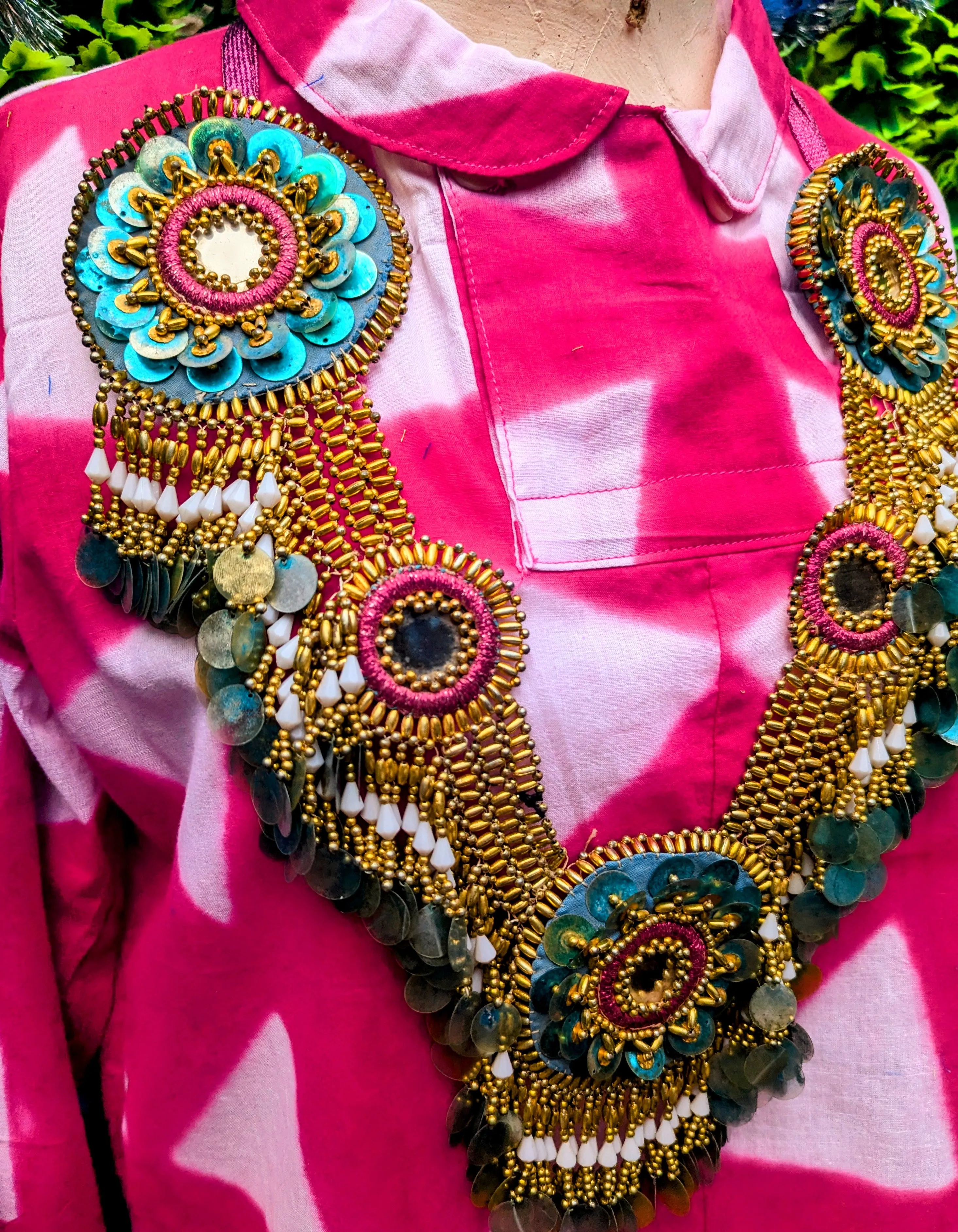 Vintage Afghan kuchi fancy necklaces.