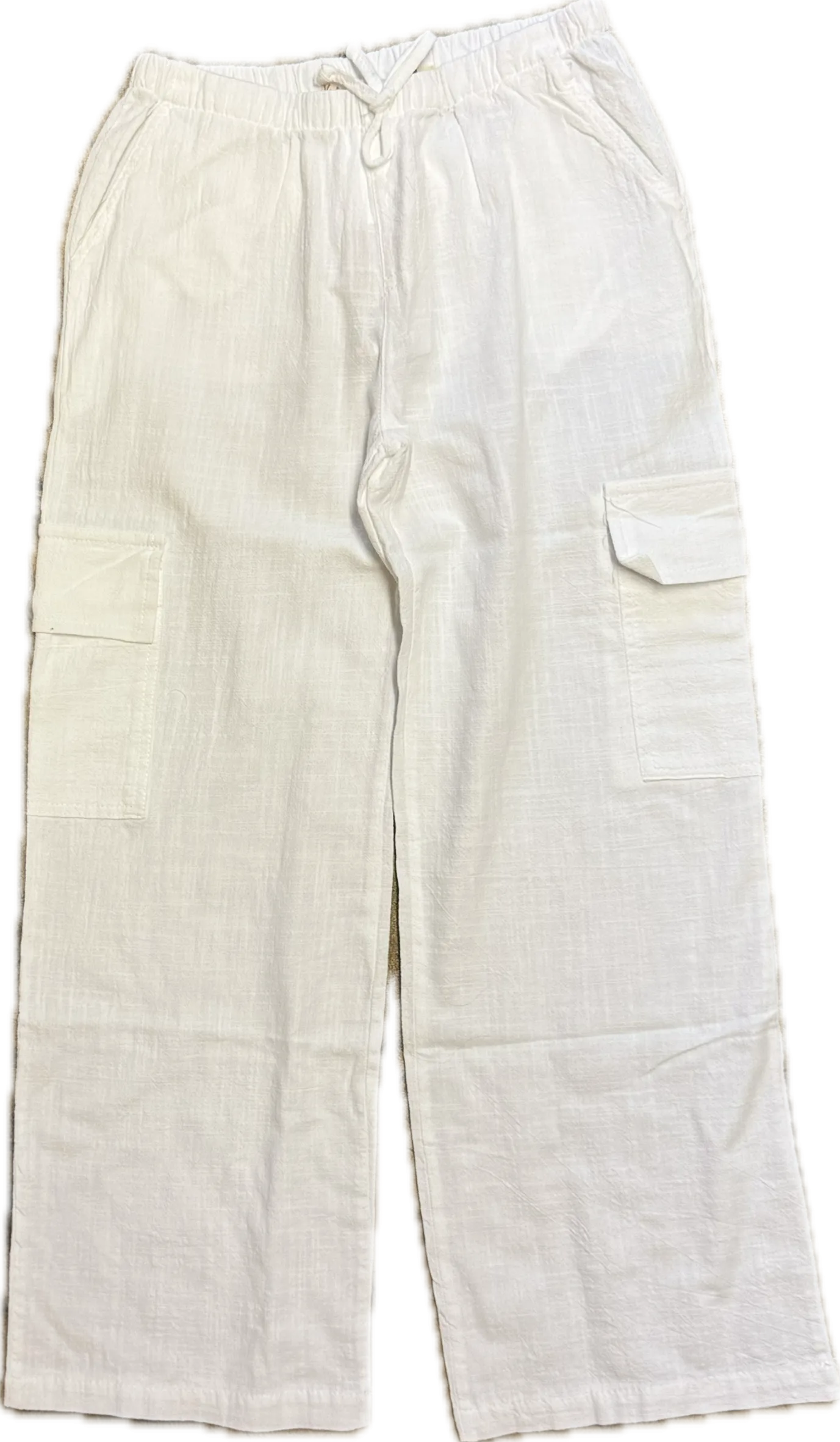 Vintage Havana- White Cargo Pant