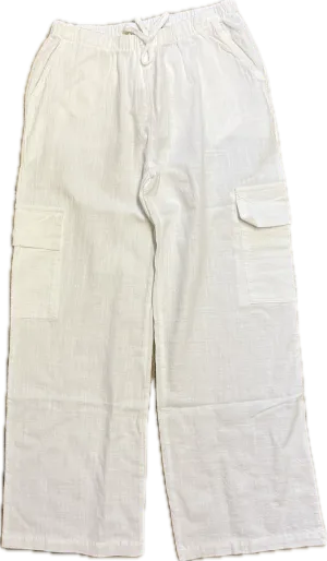 Vintage Havana- White Cargo Pant