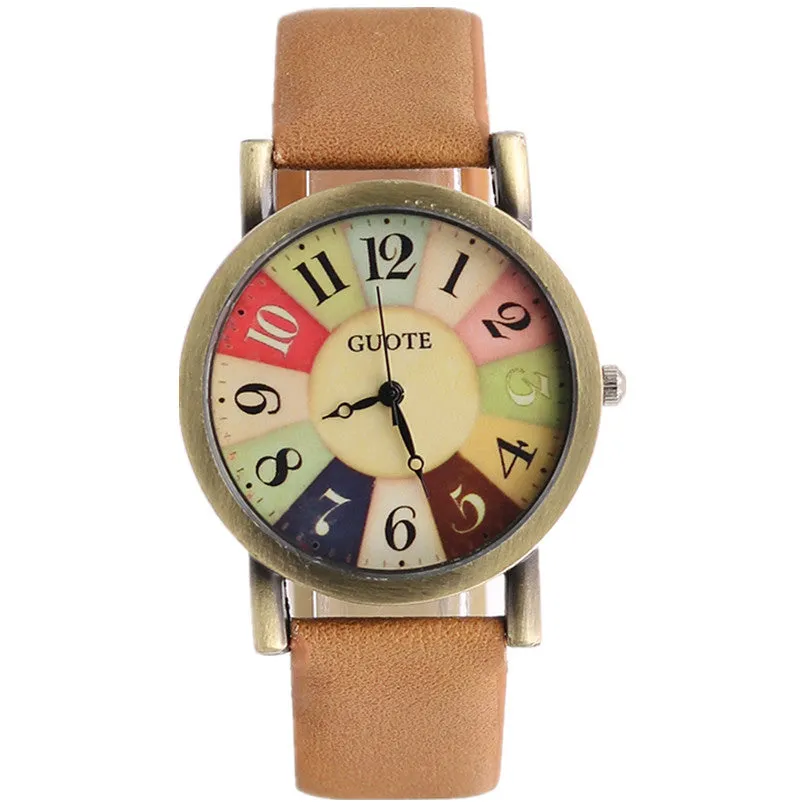 Vintage Rainbow Number Quartz Watch