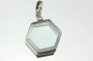 Vintage Sterling Silver Mexico Crystal Locket