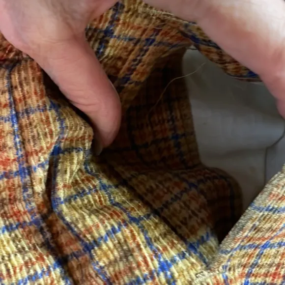 Vtg 90’s Liz sport Bermuda shorts plaid corduroy size 8 petite cotton high rise