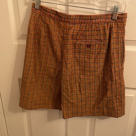 Vtg 90’s Liz sport Bermuda shorts plaid corduroy size 8 petite cotton high rise