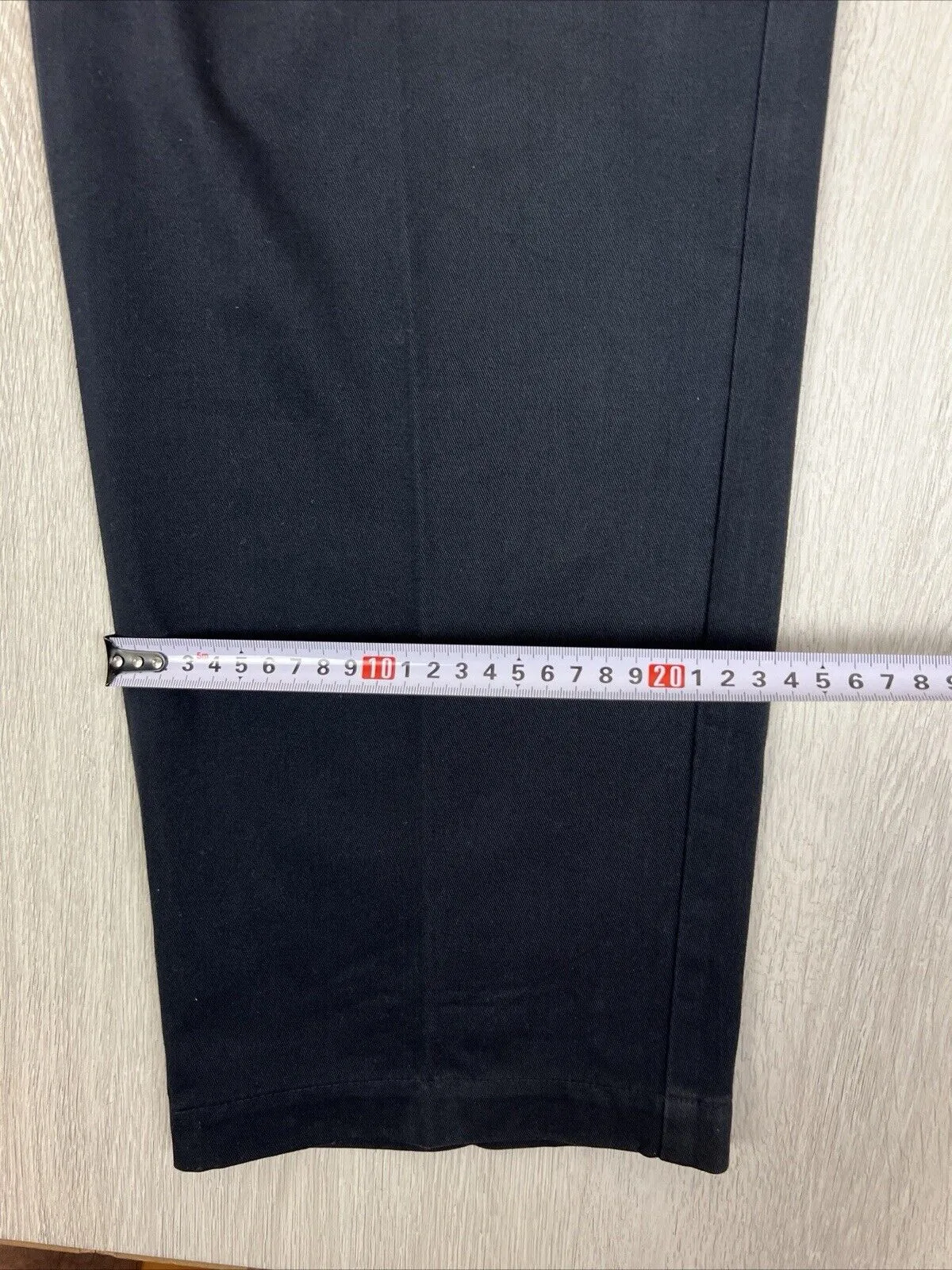 VTG Polo Ralph Lauren Mens Navy Blue Pleated Chino Pants Size 33