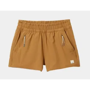 Vuori Dash Short 3&quot; Performance Shorts Zip Pockets Athletic Dark Golden XS