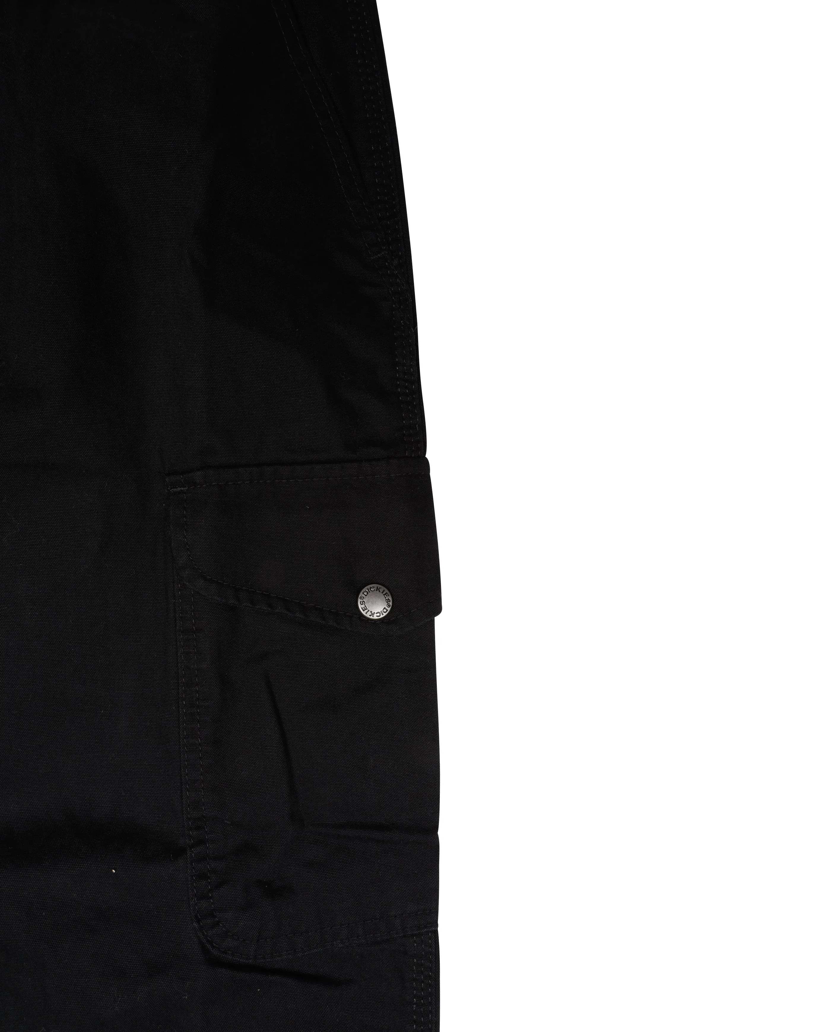 W Duck Canvas Cargo Skirt Black