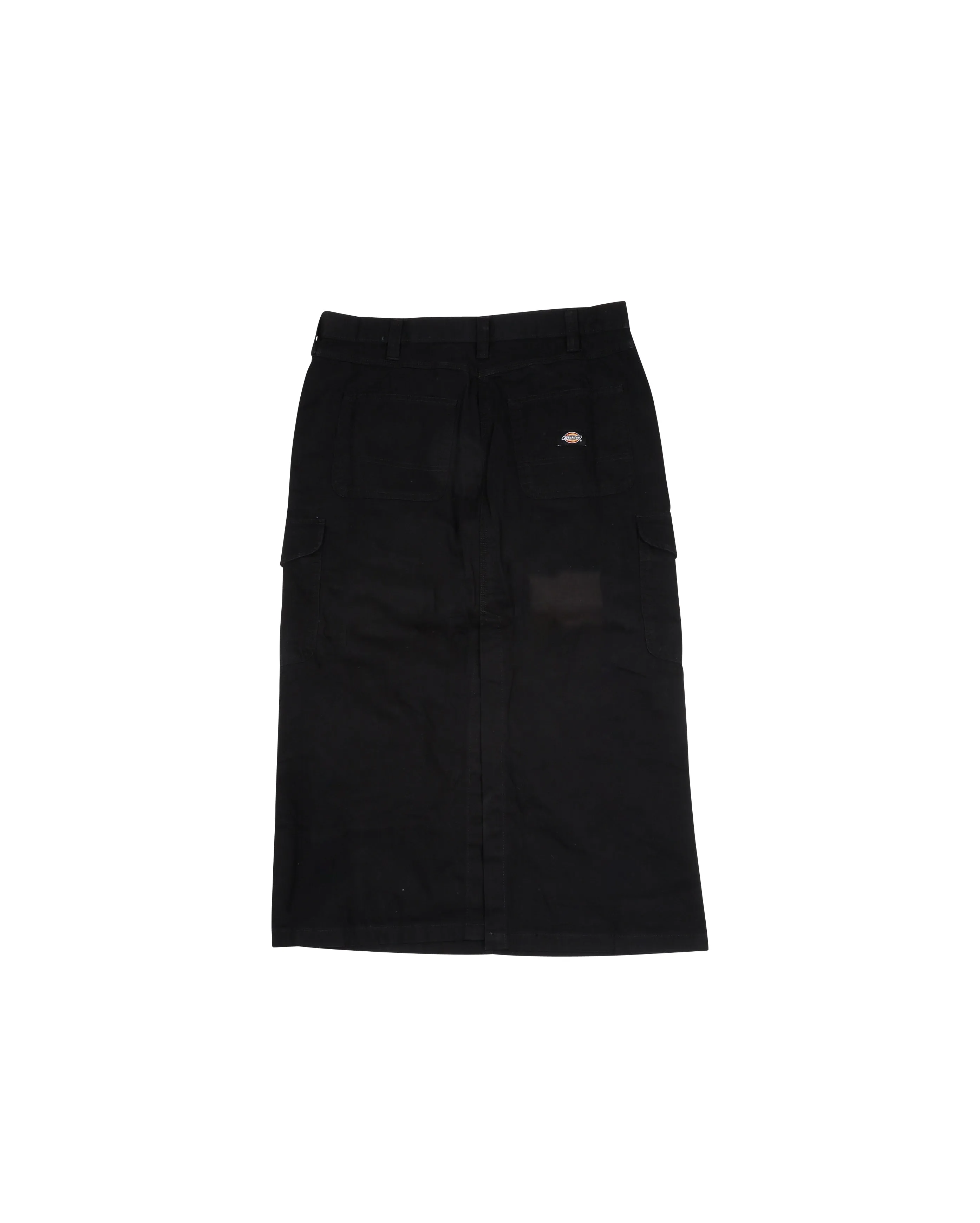 W Duck Canvas Cargo Skirt Black