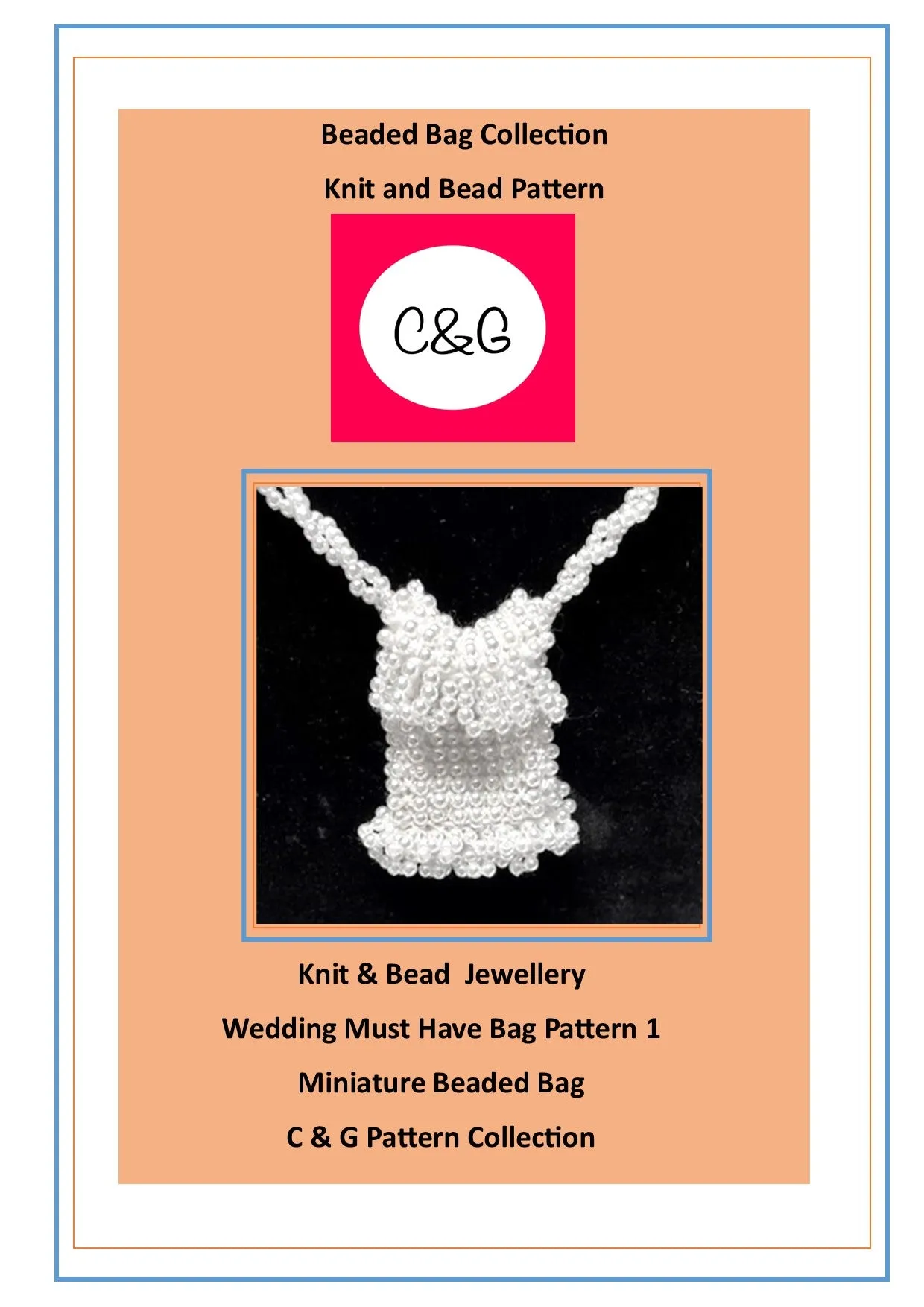Wedding Bag Pattern 1 Wedding Must Have Bridal Necklace Bag C & G Pattern