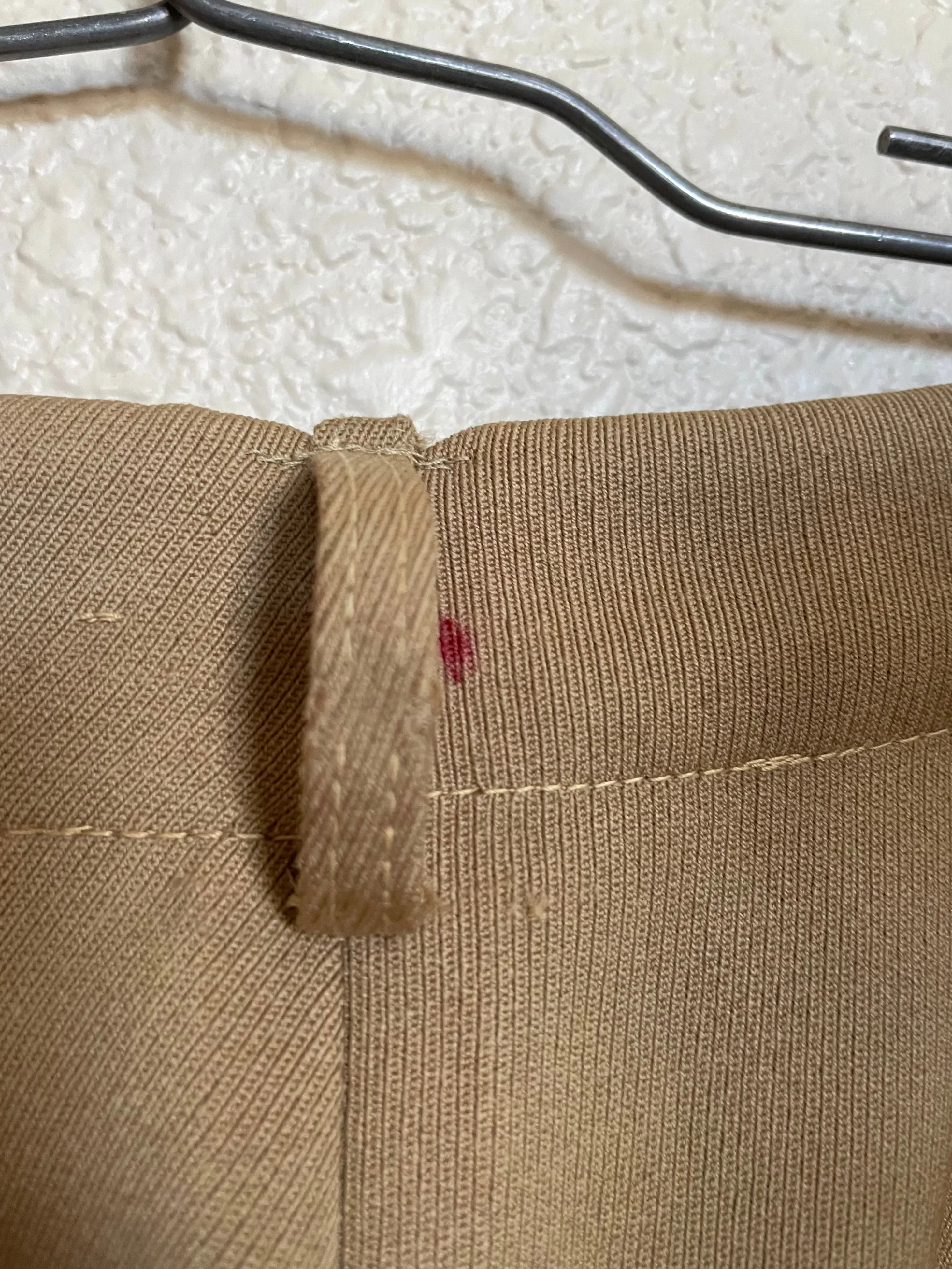 Western 1940s Wool-Gabardine Side Button Pants
