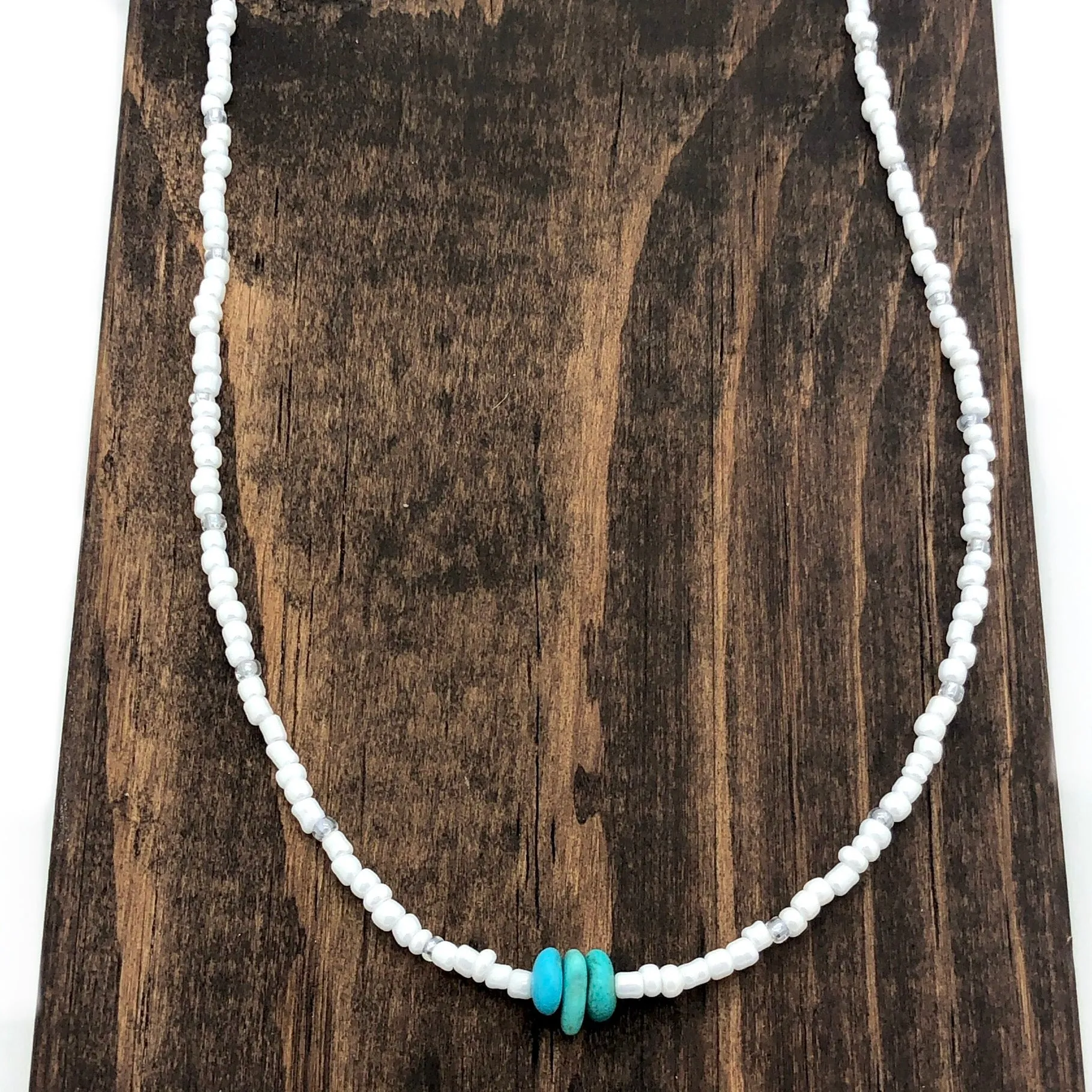 White & Turquoise