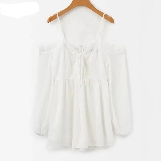 White Lace Playsuit