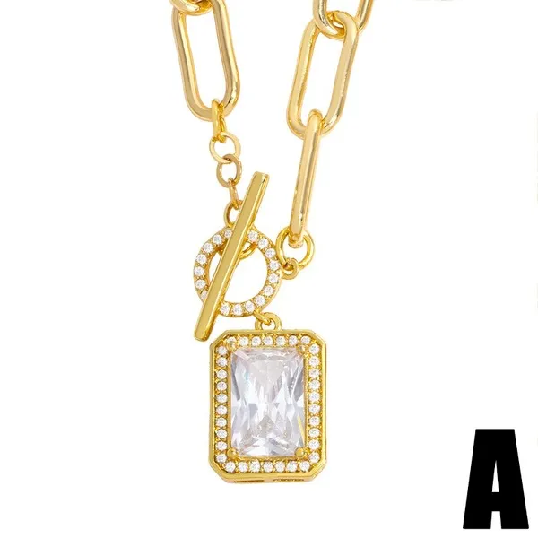 Wholesale gold copper pentagram love Necklaces JDC-NE-AS212