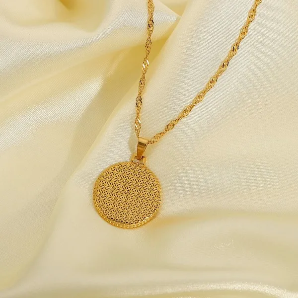 Wholesale Necklaces gold Stainless steel Moon stars JDC-NE-JD057
