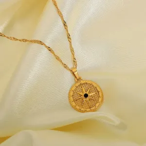 Wholesale Necklaces gold Stainless steel Moon stars JDC-NE-JD057