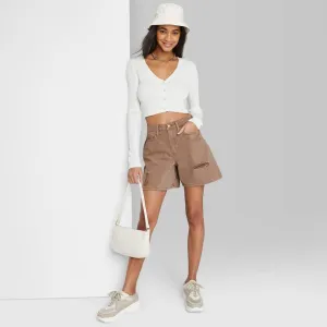 Wild Fable Womens High-Rise Mineral Dyed Bermuda Jean Shorts 83913824