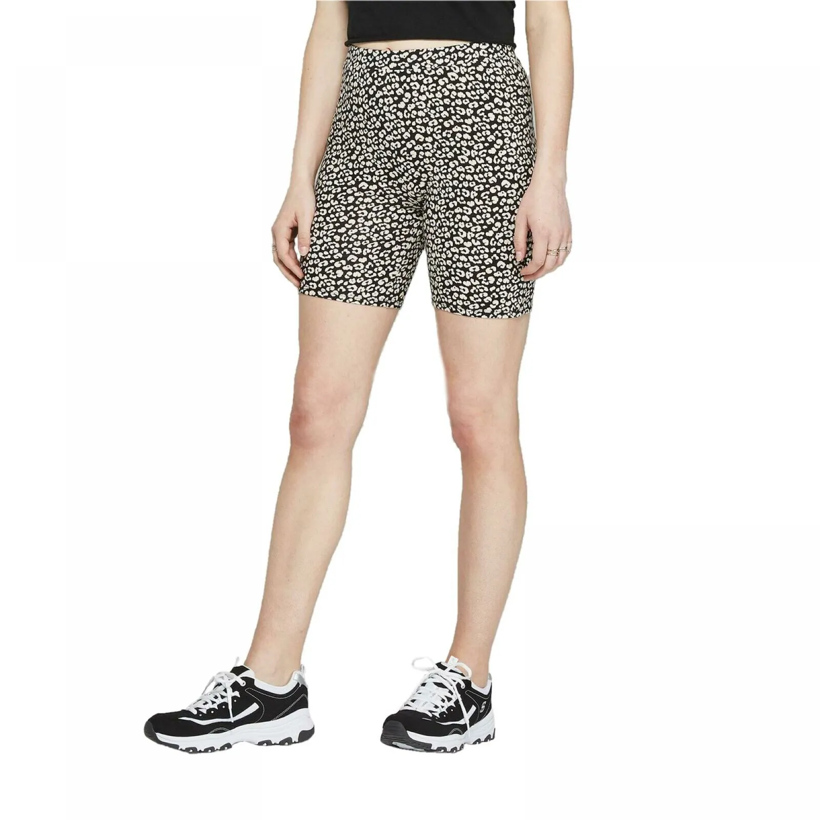 Wild Fable Women's Leopard Print High-Rise Bike Shorts