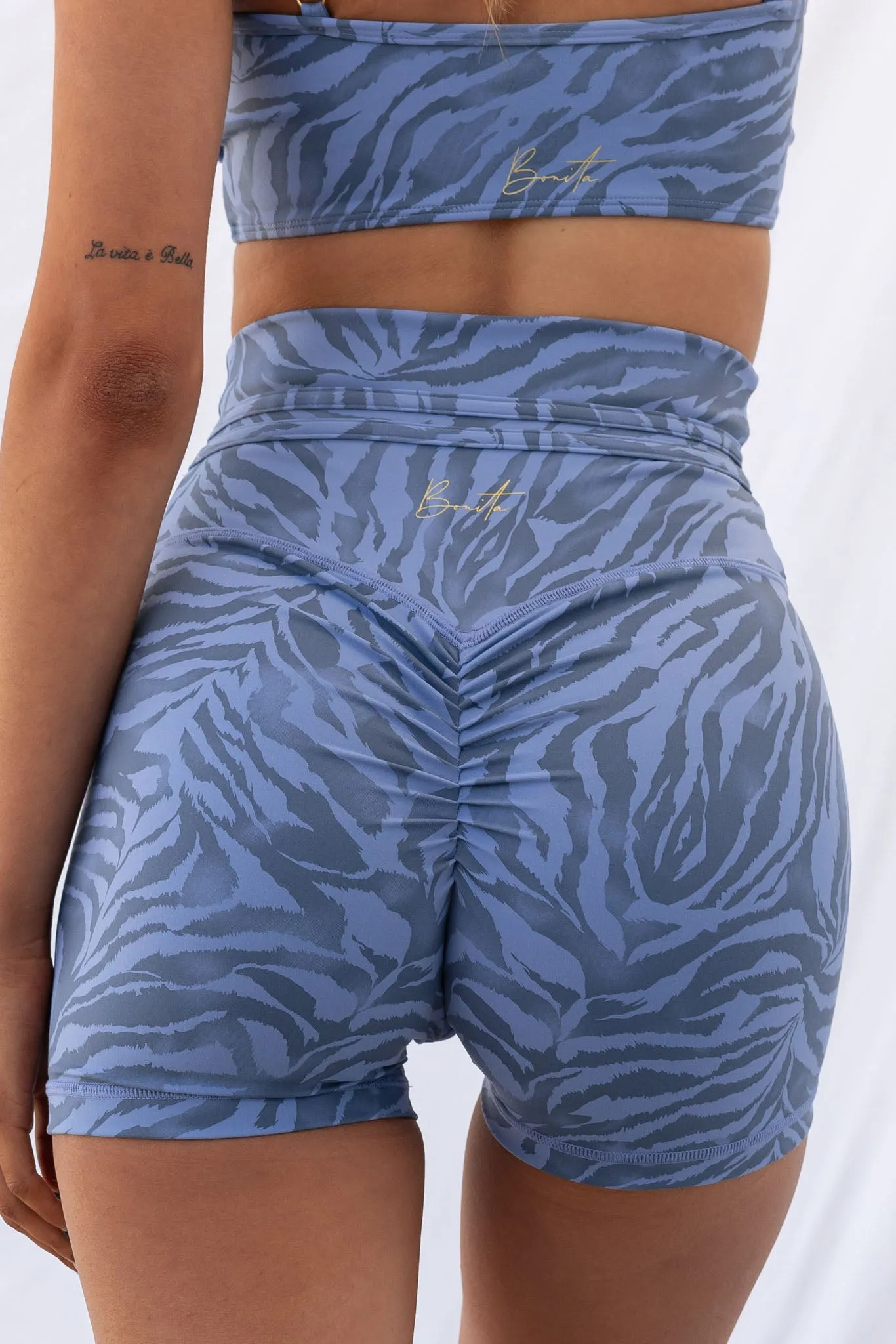 Wild Thing Belt Shorts - Aqua