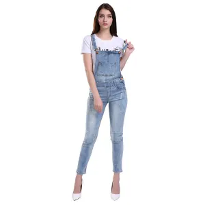 Women Ripped Hole Denim Jumpsuits Ladies Sexy Slim Casual Romper Plus Siz 42 Denim Pencil Overalls For 4 season