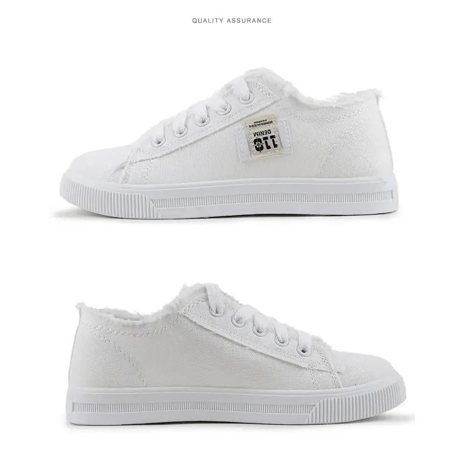 Women's Blue Canvas Sneakers Breathable Classic Summer Denim Stylish Fashion Women Sneakers