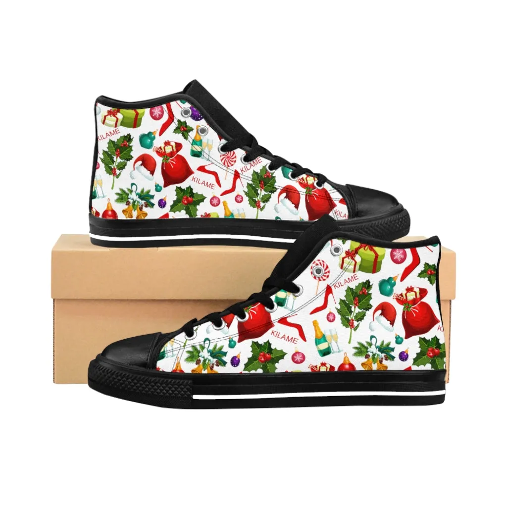 Women's High-top Sneakers 'Christmas party'