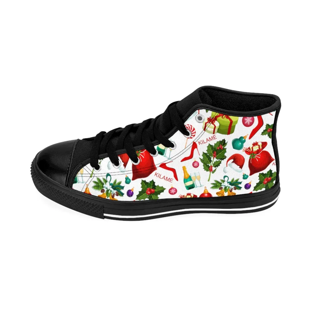 Women's High-top Sneakers 'Christmas party'
