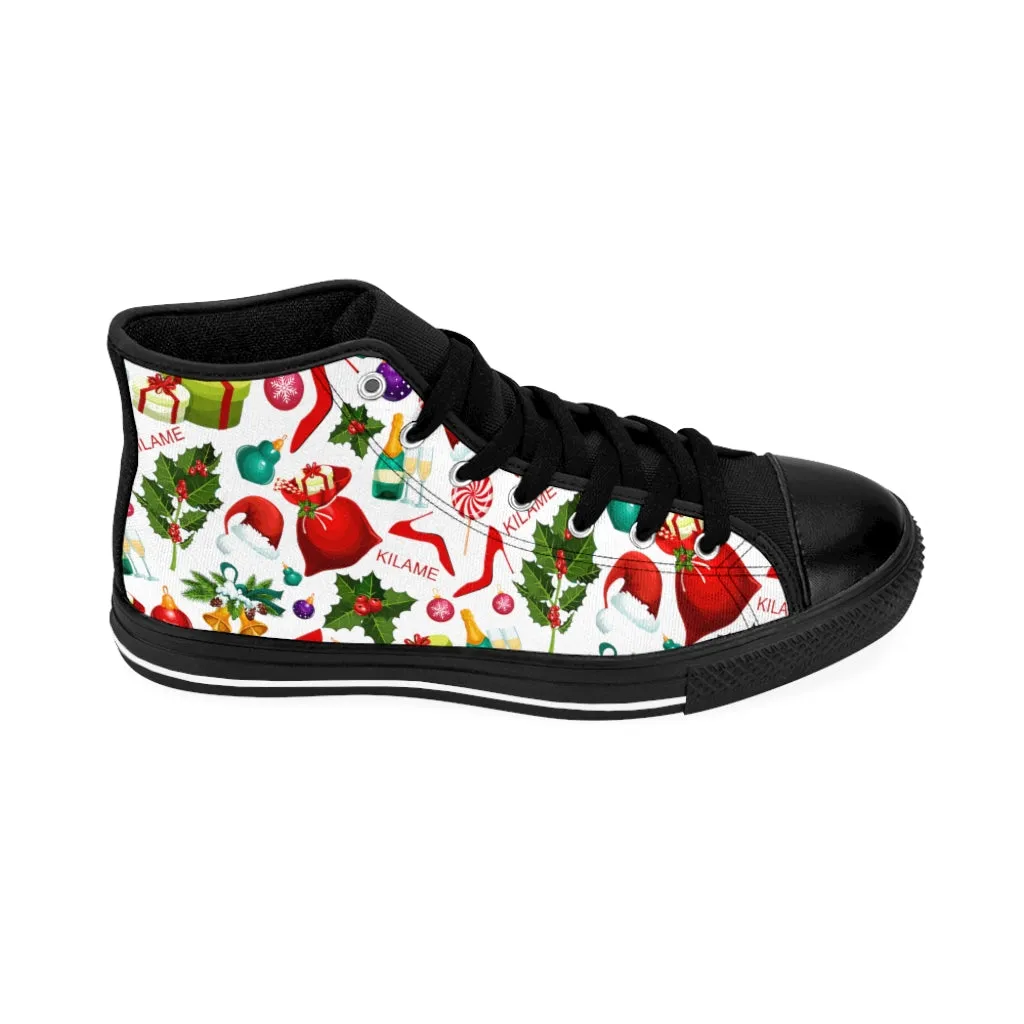 Women's High-top Sneakers 'Christmas party'