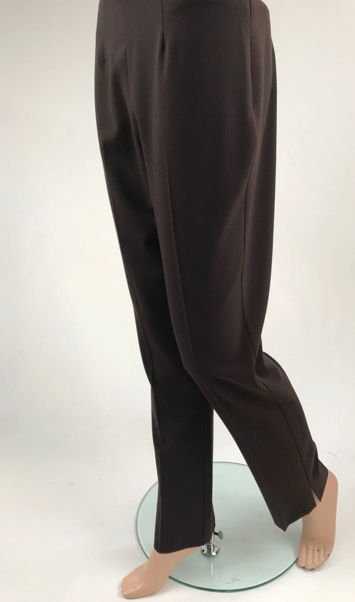 Women's Margaret M | Flowing Full Leg Pant | Brown and Taupe